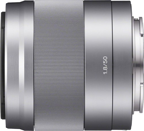 Sony 50mm f/1.8 OSS Prime Lens for Select Alpha E-mount Cameras - Silver WORLDWIDE DELIVERY