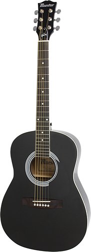  Maestro - 6-String Parlor-Size Acoustic Guitar - Black