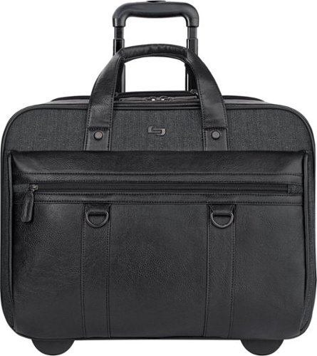 Solo - Executive Collection Rolling Laptop Case for 17.3" Laptop - Black