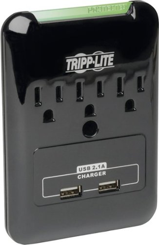  Tripp Lite - Protect It! 3-Outlet Surge Protector - Black