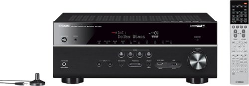  Yamaha - 1050W 7.2-Ch. Network-Ready 4K Ultra HD and 3D Pass-Through A/V Home Theater Receiver - Black