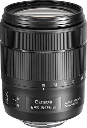 Canon - EF-S18-135mm F3.5-5.6 IS USM Standard Zoom Lens for EOS DSLR Cameras - Black