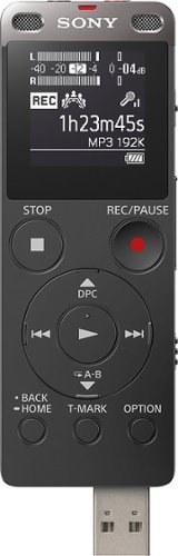  Sony - UX Series Digital Voice Recorder - Black