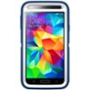 Otterbox - Defender Series Back Cover for Samsung Galaxy S5 - White/Deep Water Blue-Front_Standard