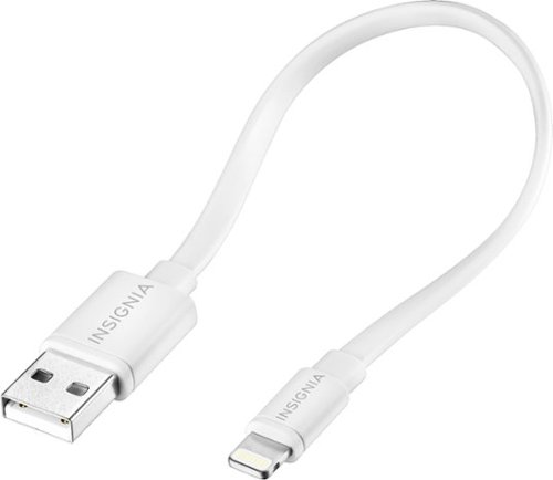  Insignia™ - Apple MFi Certified 6&quot; Lightning Charge-and-Sync Cable - White