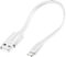 Insignia™ - Apple MFi Certified 6" Lightning Charge-and-Sync Cable - White-Front_Standard 