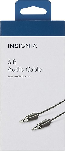 Insignia™ 6' 3.5mm Audio Cable - Black WORLDWIDE DELIVERY