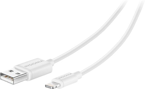  Insignia™ - Apple MFi Certified 4' Lightning Charge-and-Sync Cable - White