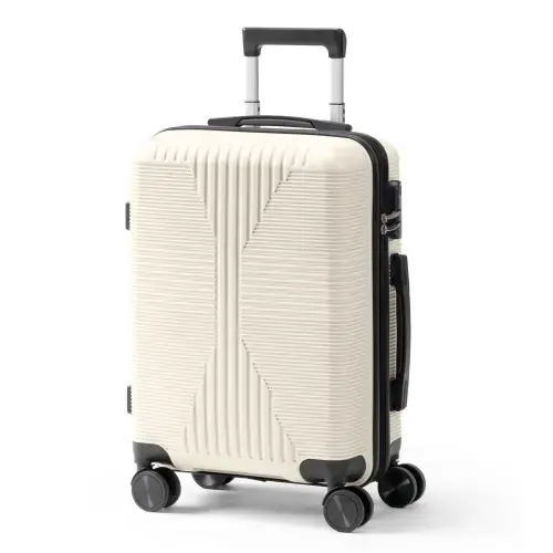 Front. Winado - 20" Hardshell Carry On Luggage with Spinner Wheels Lightweight PP Hardside Small Suitcase with Built-in Lock - White.