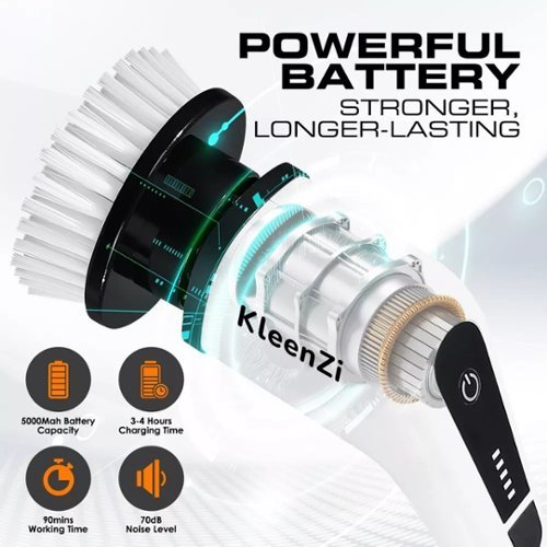 Luminuxe Electric Spin Scrubber Cleaning Brush 8 In 1 with