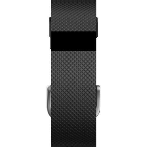  Fitbit - Charge HR Activity Tracker + Heart Rate ( X-large) - Black
