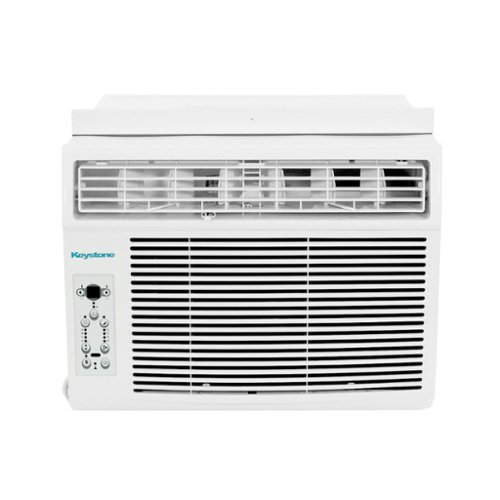Keystone - 6,000 BTU 115V 250 Sq. Ft. Window Air Conditioner - White
