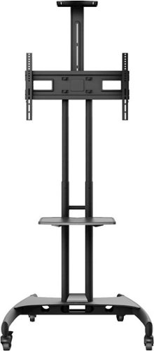 Kanto - Mobile TV Stand for Most Flat-Panel TVs Up to 65" - Black