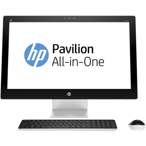 HP - Pavilion 27" All-In-One - Intel Core i3 - 8GB Memory - 1TB Hard Drive - Black/Silver-Front_Standard 