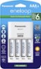 Panasonic - eneloop Charger and 4 AAA Batteries Kit - White-Front_Standard