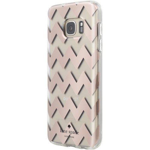 kate spade new york - Hardshell Clear Case for Samsung Galaxy S7 - Clear/Chevron Rose Gold