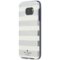 kate spade new york - Flexible Hardshell Case for Samsung Galaxy S7 - Cream/Candy Stripe Silver Foil-Front_Standard