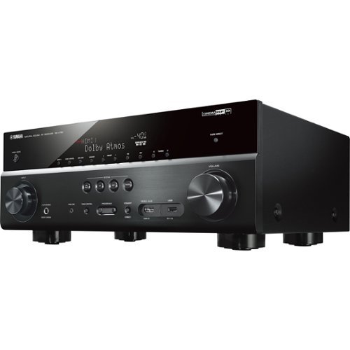 Yamaha - 1050W 7.2-Ch. 4K Ultra HD and 3D Pass-Through A/V Home Theater Receiver - Black-Front_Standard 