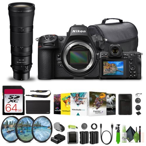 Nikon - Z8 Professional Full Frame Mirrorless Camera w/ Z 180-600mm Lens Bundle (International (International Version) - Black-Front_Standard 