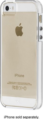  Case-Mate - Tough Naked Back Cover for Apple iPhone 5, 5s and SE (1st generation) - Clear