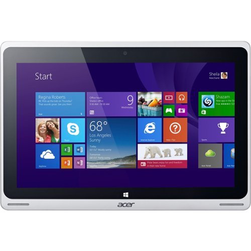 Acer - Refurbished Aspire Switch 10 - 10.1" - Tablet - 64GB - With Keyboard - Gray; Silver-Front_Standard 
