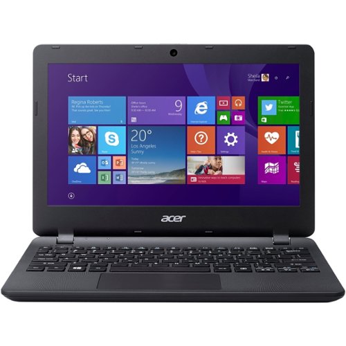 Acer - Aspire 11.6" Refurbished Laptop - Intel Celeron - 2GB Memory - 32GB Solid State Drive - Black-Front_Standard 