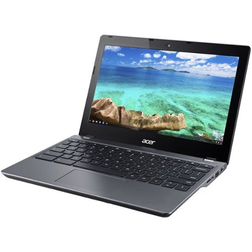  Acer - 11.6" Refurbished Chromebook - Intel Celeron - 4GB Memory - 16GB Solid State Drive - Iron IMR