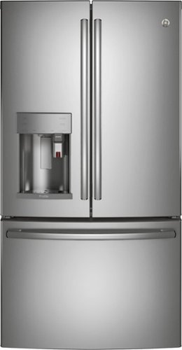  GE - Profile Series 22.2 Cu. Ft. French Door Counter-Depth Refrigerator with Keurig Brewing System