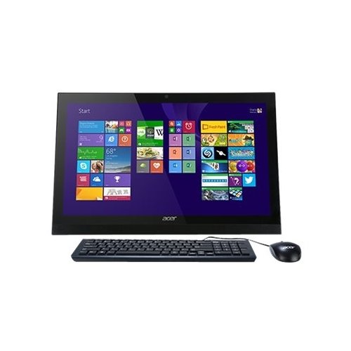  Acer - Refurbished Good - Aspire 21.5" Touch-Screen All-In-One - Intel Celeron - 4GB Memory - 500GB Hard Drive - Black