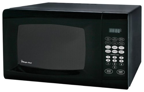  Magic Chef - 0.9 Cu. Ft. Compact Microwave - Black