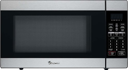  Magic Chef - 1.8 Cu. Ft. Full-Size Microwave - Stainless steel