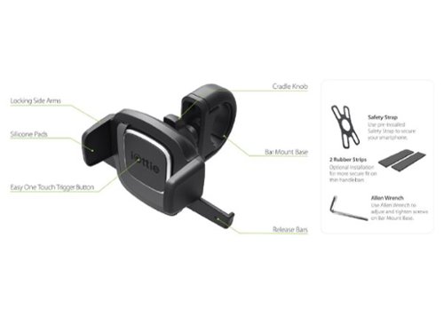 iOttie Easy One Touch 4 Universal Bike Mount for Mobile Phones - Black WORLDWIDE DELIVERY