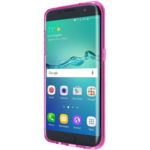 Incipio - Octane Pure Back Cover for Samsung Galaxy S7 edge - Translucent, Pink-Front_Standard 