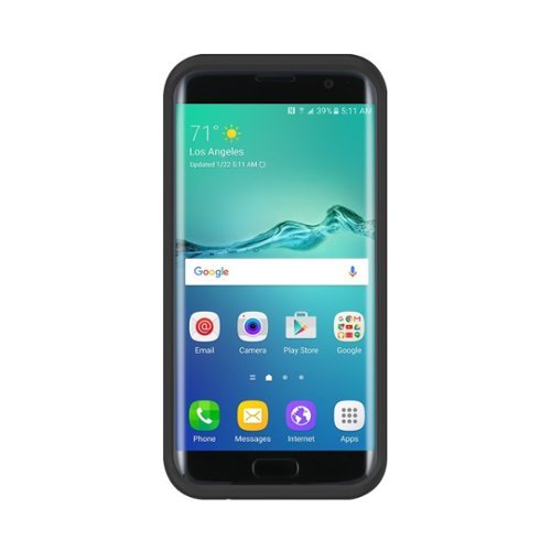  Incipio - [PERFORMANCE] SERIES Back Cover for Samsung Galaxy S7 edge - Black, Cyan