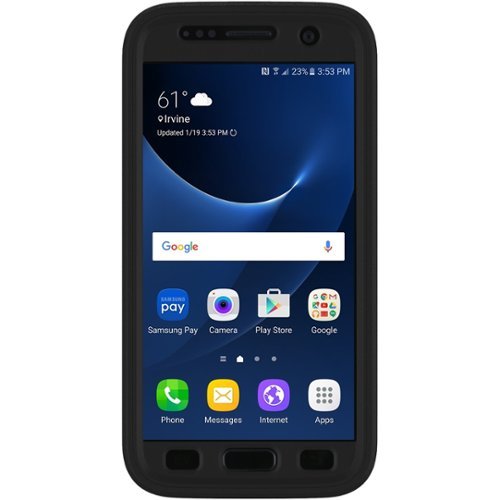  Incipio - PERFORMANCE Back Cover for Samsung Galaxy S7 - Black, Cyan