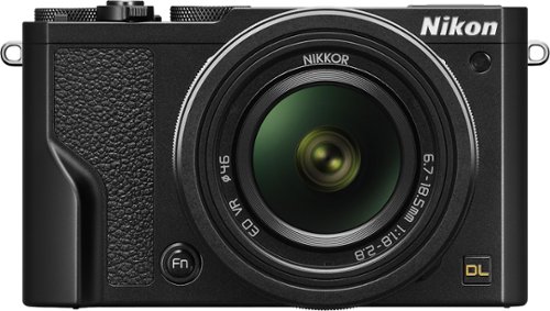 Nikon - DL18-50 20.8-Megapixel Digital Camera - Black-Front_Standard 