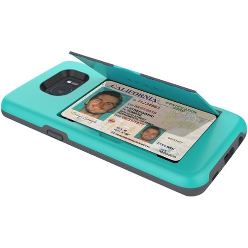  Incipio - STOWAWAY Credit Card Case with Integrated Stand for Samsung Galaxy S7 edge - Teal