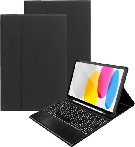 SaharaCase Navigate Series Keyboard Folio Case with Track Pad for Apple iPad 11'' (A16) and 10.9 (10th Gen) - Black WORLDWIDE DELIVERY