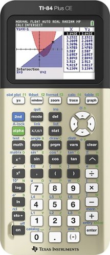  Texas Instruments - TI-84 Plus CE Graphing Calculator - Gold