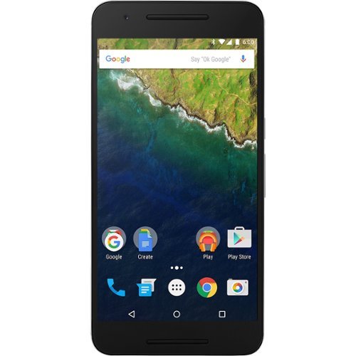  Huawei - Refurbished Google Nexus 6P 4G with 64GB Memory Cell Phone (Unlocked) - Aluminium