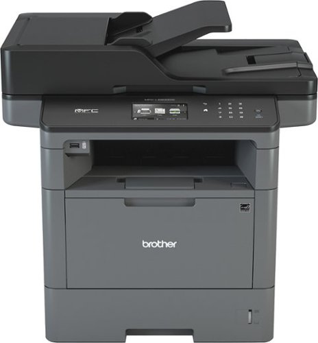  Brother - MFCL5900DW Wireless Black-and-White All-In-One Laser Printer - Grey/Black