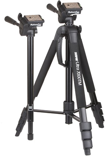 Sunpak PlatinumPlus Ultra 7000 2-in-1 70 Tripod and Monopod - Silver SHOP ONLINE