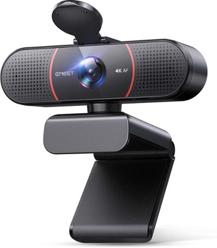 EMEET - C960 4K Webcam for PC, 4K UHD Sony Sensor, PDAF Auto Focus, Dual AI Noise-Cancelling Mics, Auto Light Correction,-Front_Standard 