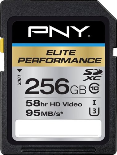PNY - 256GB Elite Performance Class 10 U3 SDXC Flash Memory Card