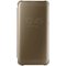 Samsung - S-View Flip Cover Flip Cover for Galaxy S7 edge - Gold-Front_Standard