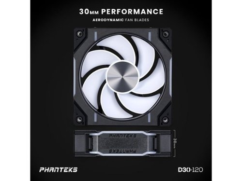 Phanteks D30 120 DRGB PWM Fan 3Pack, Reverse Airflow, Halos