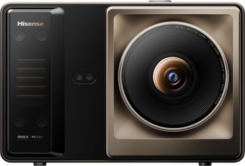 Hisense - XR10 Triple Laser 4K DLP Projector, 6000 ANSI Lumens, 6000:1 Contrast Ratio, IRIS Lens, 118% BT.2020 - Black - Dark brown-Front_Standard 