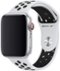 Nike Sport Band for Apple Watch™ 44mm - Pure Platinum/ - Black-Front_Standard
