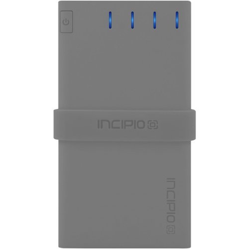  Incipio - offGRID 4000 mAh Portable Charger for Most USB-Enabled Devices - Gray