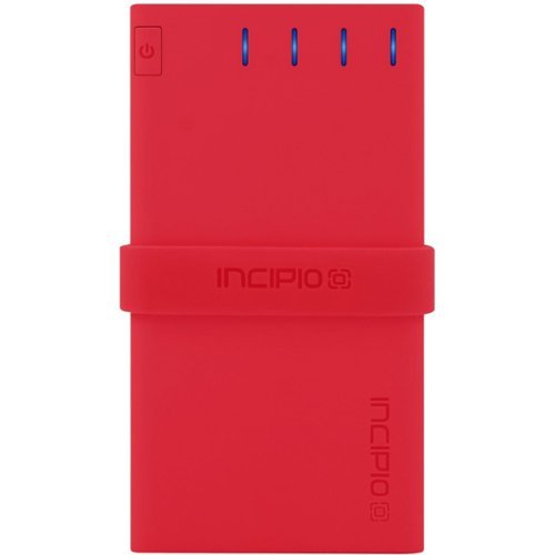 Incipio - offGRID 4000 mAh Portable Charger for Most USB-Enabled Devices - Red-Front_Standard 